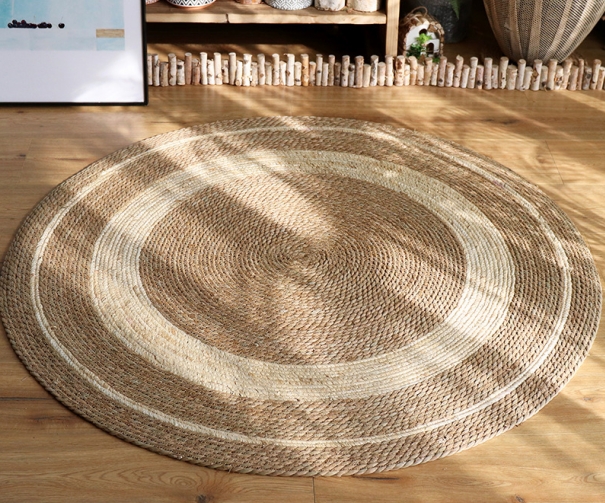 hand made rush & maize floor mats